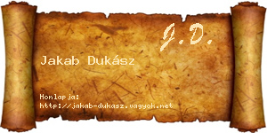 Jakab Dukász névjegykártya